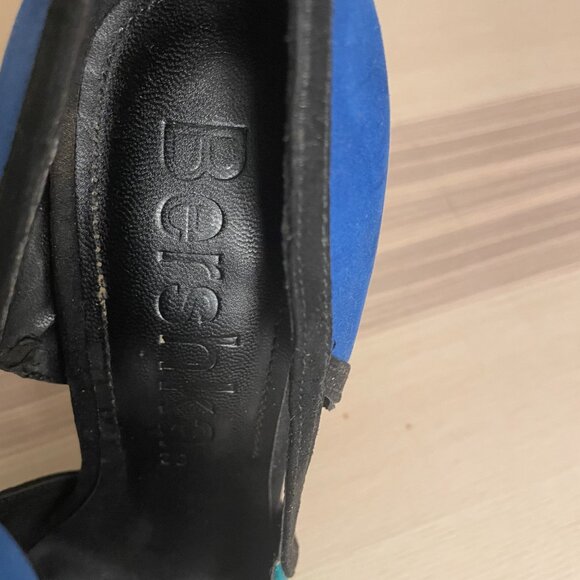 Bershka Two-Tone Blue & Teal Suede Heels – Size 7 (Used, Excellent Condition) - Picture 4 of 8